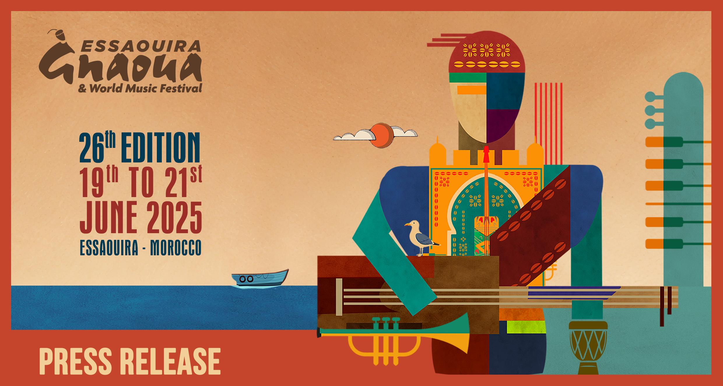 HEADING TO ESSAOUIRA : GNAOUA 2025 UNVEILS ITS FIRST HIGHLIGHTS